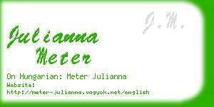 julianna meter business card